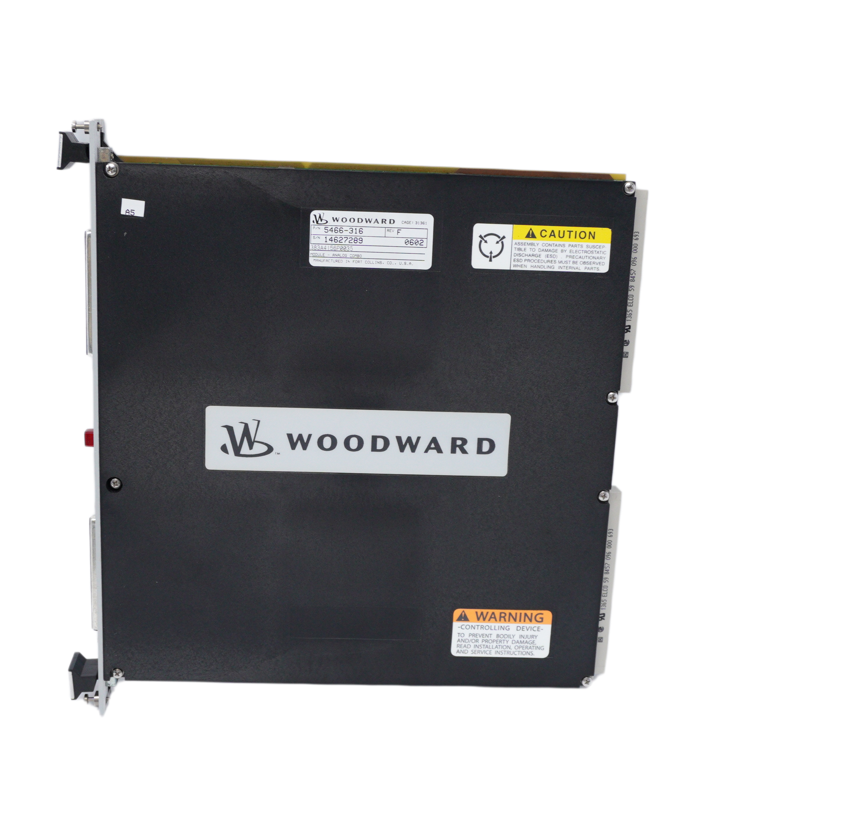 WOODWARD 5466-316 MicroNet HDCombo Simplex High Density Combo I/O Module