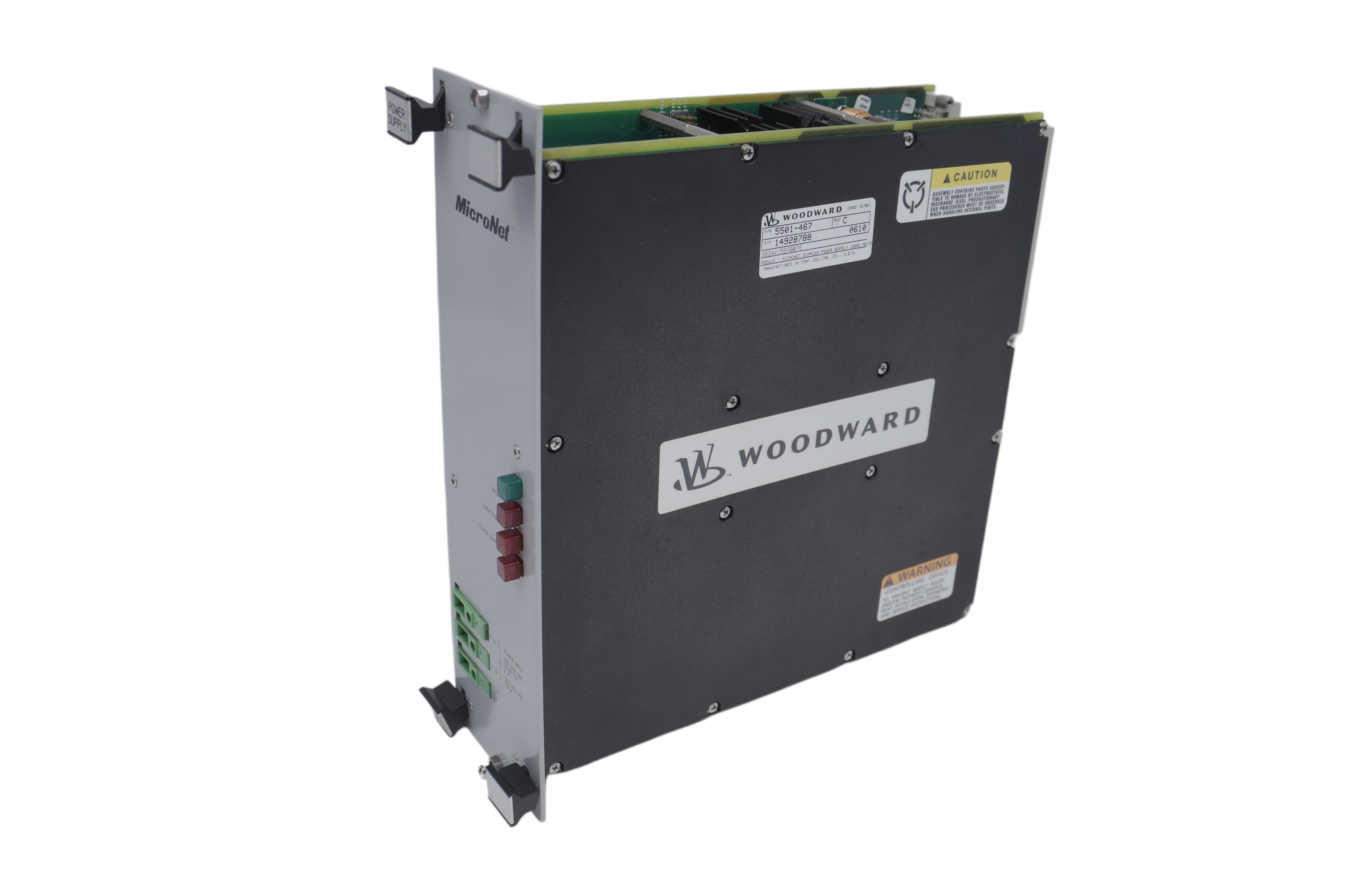 Woodward 5501-467 MicroNet Simplex Power Supply Board