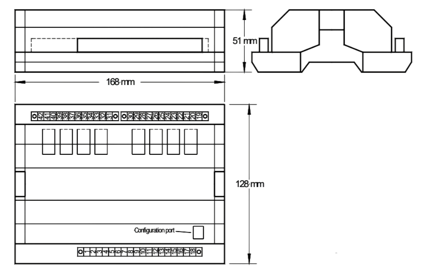 Woodward 8440-2028 IKD 1 Dimensions Drawing