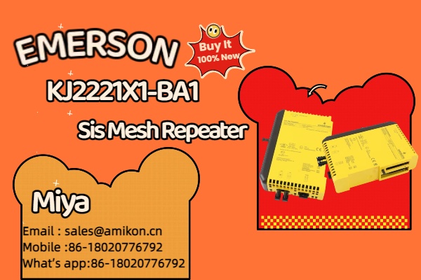 Emerson Unveils the KJ2221X1-BA1 12P3232X112 VS6002 Sis Mesh Repeater for Enhanced Industrial Wireless Networks