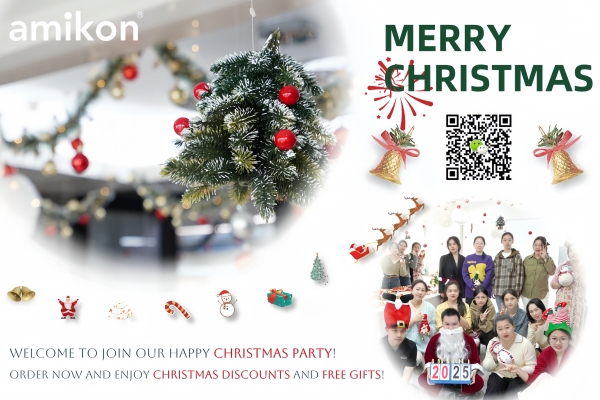 Merry Christmas from Amikon Limited: Welcome to join our Christmas party