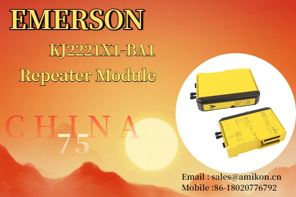 New EMERSON KJ2221X1-BA1 12P3232X132 VS6002 Repeater Module Launched