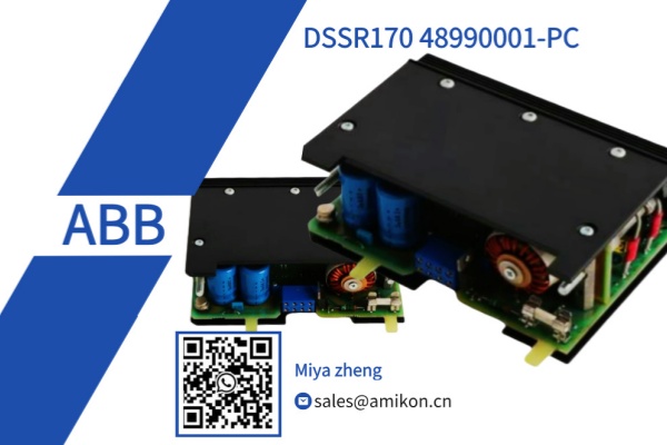 Precise Power Fluctuation Control – Analysis of ABB DSSR170 48990001-PC Voltage Regulator Unit